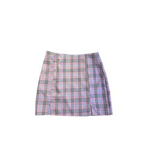 Y2K Shein Pink Plaid School Girl Mini Skirt Size M Womens